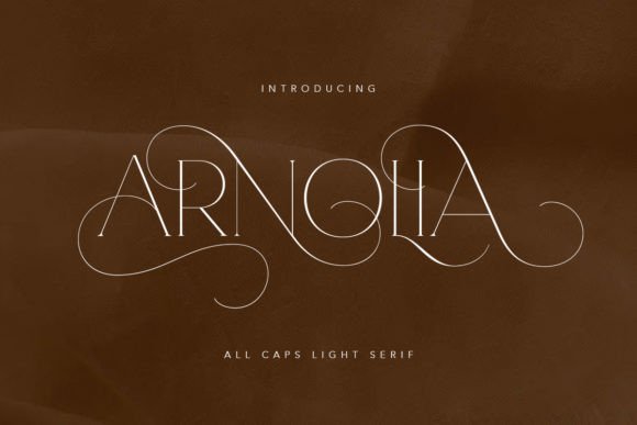Arnolia: A Modern Serif Font for Elegant Editorial Design
