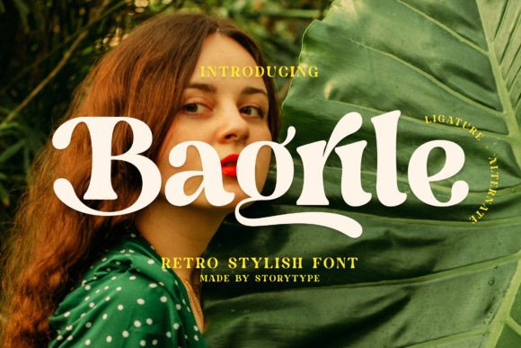 Bagrile Serif Font for Handmade and Commercial Projects
