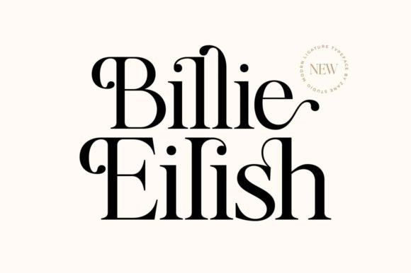 Billie Eilish Font for Handmade and Commercial Projects