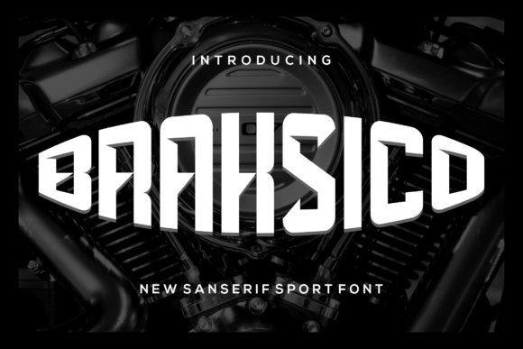 Braksico: A Bold Sans Serif Font for Craft Creations