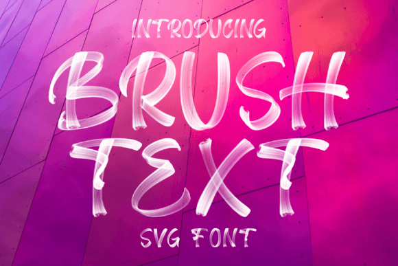 Brush Text: A Modern Font for Editorial Elegance
