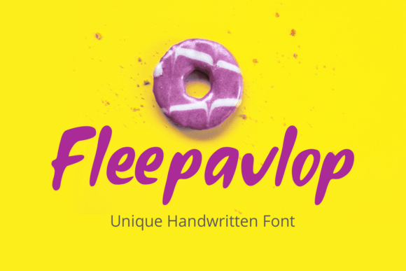 Fleepavlop: A Playful Handwritten Font for Editorial Projects