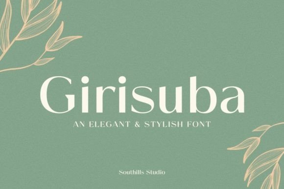 Girisuba: A Modern Slab Serif for Digital Design