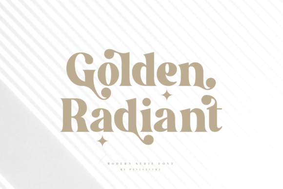 Golden Radiant: A Serif Font That Elevates Campaign Design