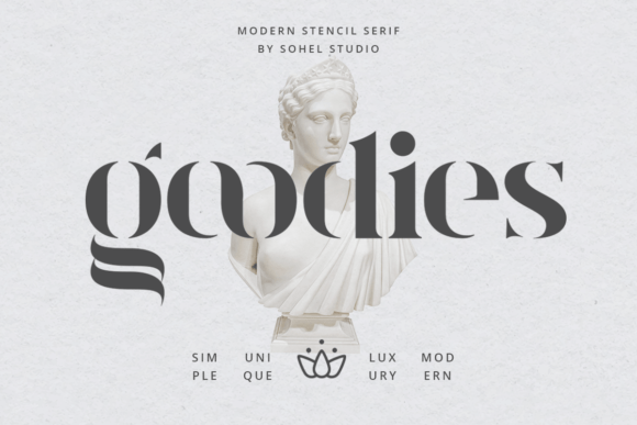 Goodies: A Luxurious Serif Font for Professional Branding
