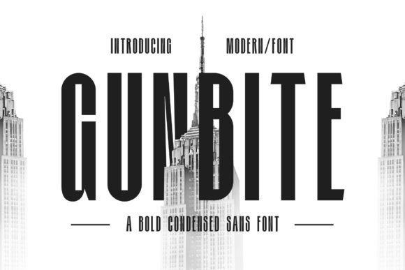 Gunbite: A Stylish Condensed Font for Modern Branding