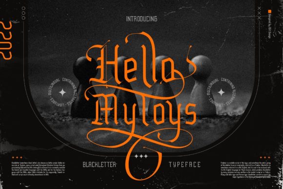 Hello Mytoys Blackletter Font for Professional Branding