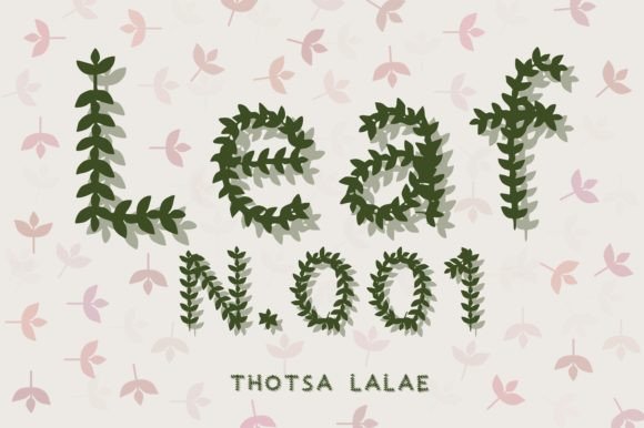 Leaf N.001: A Modern Botanical Font for Editorial Design