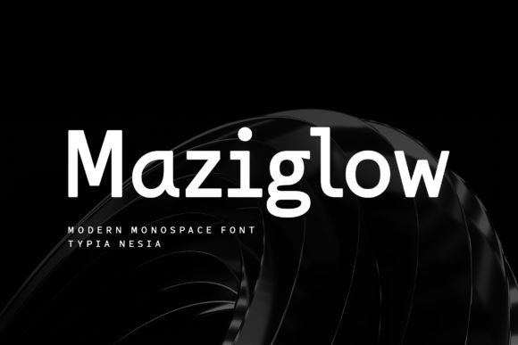 Maziglow Monospace Font for Modern Editorial Design