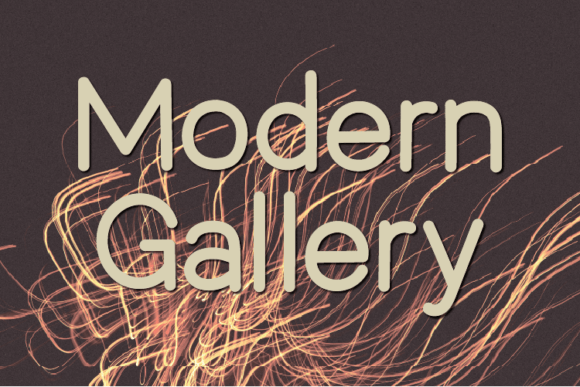 Modern Gallery: A Clean Sans Serif Font for Web Design