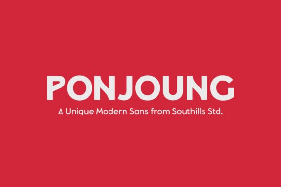 Ponjoung: A Modern Sans Serif Font for Bold Campaigns