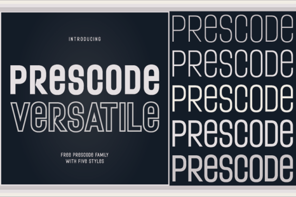 Prescode Versatile: A Modern Sans Serif Font for Craft Creations