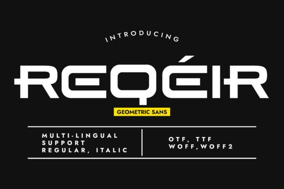 Reqeir: A Modern Sans Serif Font for Editorial Elegance