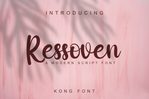 Ressoven: A Playful Script Font for Creative Branding